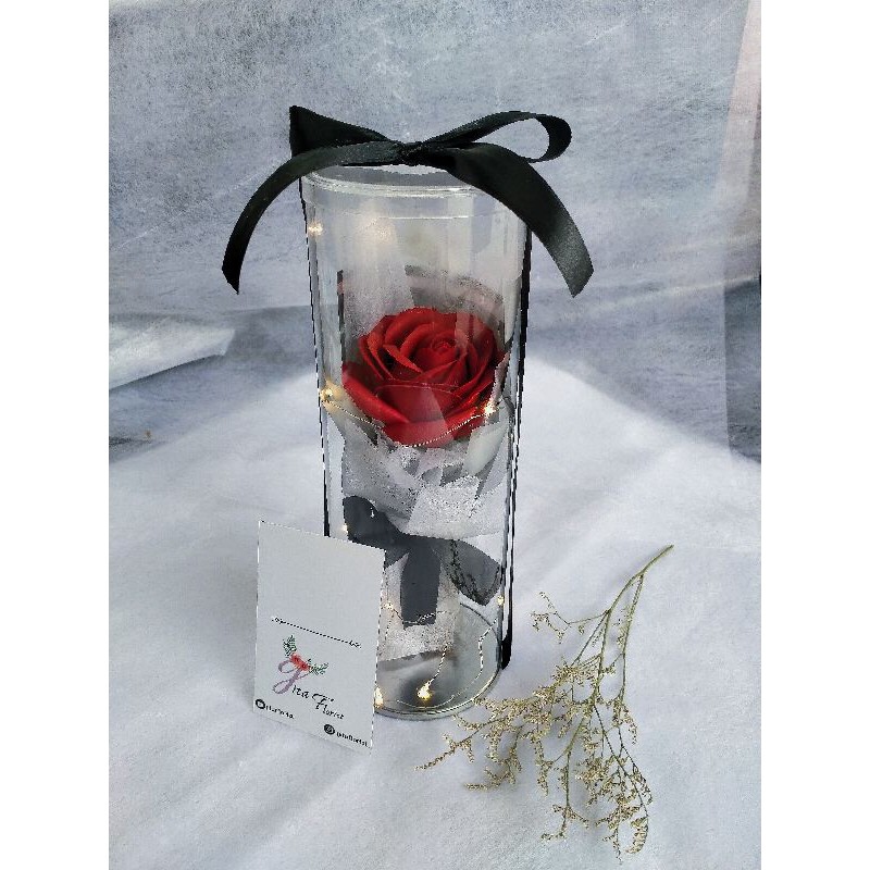 buket bunga/buket gift/buket box/bunga box/flower box/mawar soap