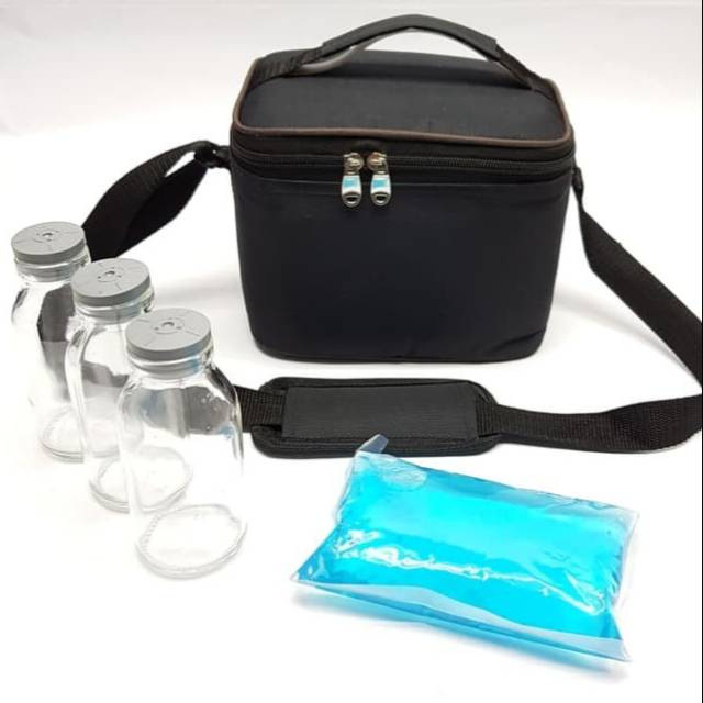 Cooler Bag Tas ASI mini FREE 3 botol ASI 1 Ice Gel TERMURAH BERKUALITAS T05