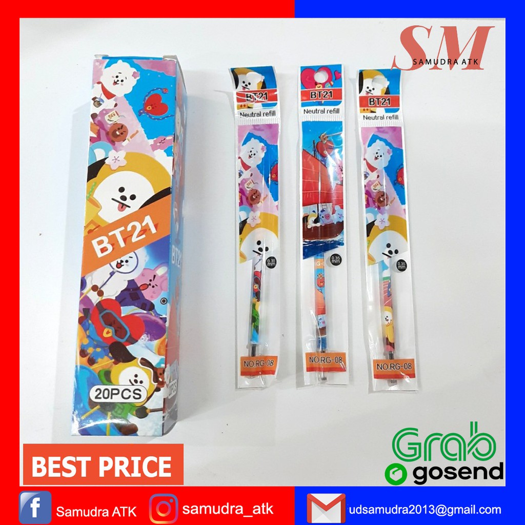 

REFFIL /ISI BULPEN GEL FANCY(20PC)-samudra.atk