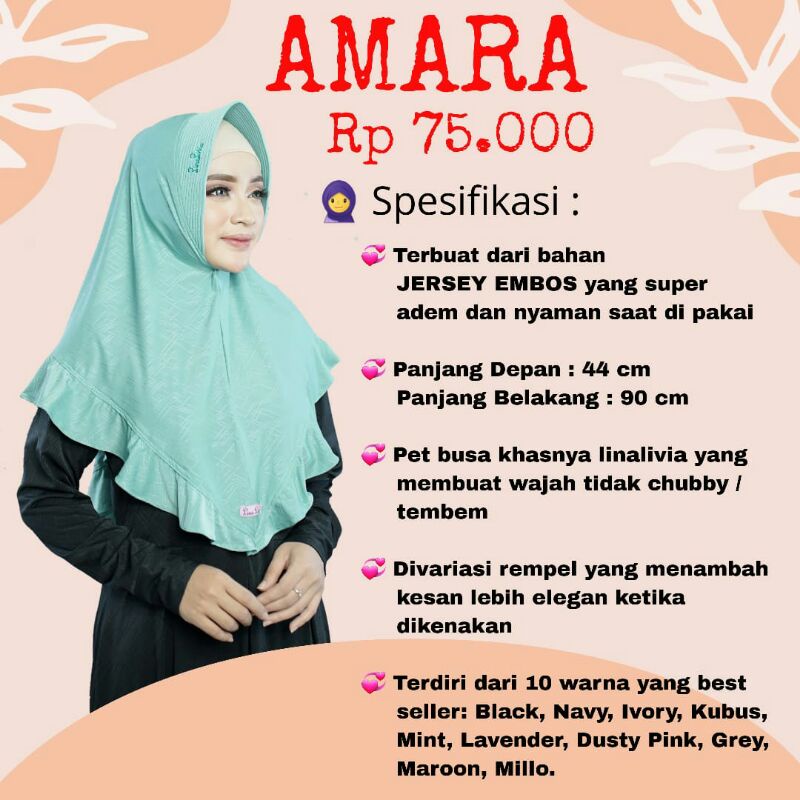 Linalivia_fashionkendal Amara bergo instan Linalivia hijab