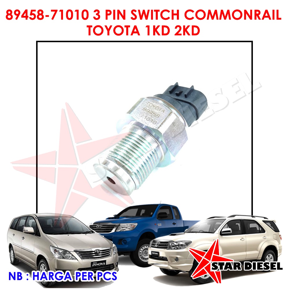 SENSOR LIMITER COMMONRAIL HILUX 1K 2KD 3 PIN LIMITER SWITCH COMMONRAIL SENSOR LIMITER INNOVA  SENSOR