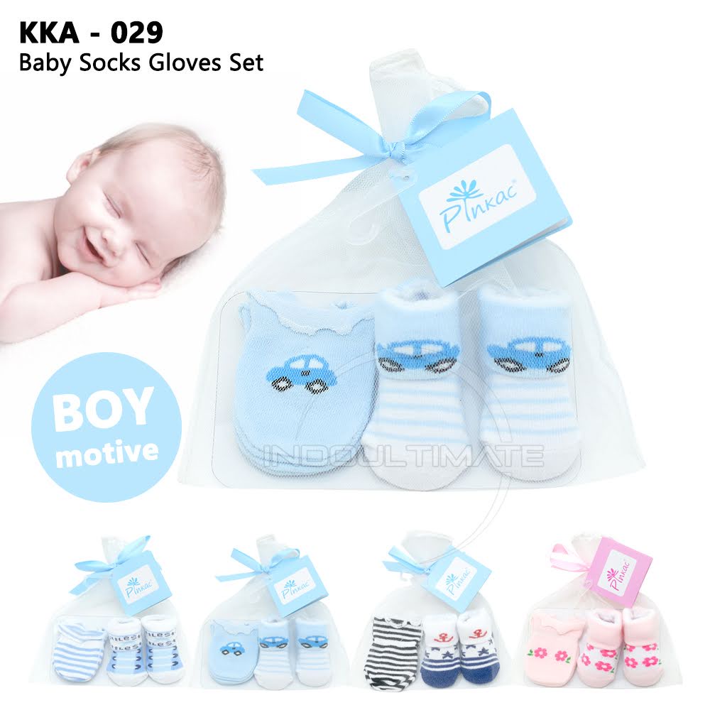 Set Kaos Kaki Bayi + Sarung Tangan Bayi Newborn Baru Lahir Baby Socks KKA-029