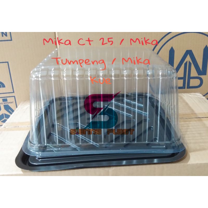 mika CT 25 / mika nasi tumpeng kotak / Bulat / isi Per 10 pcs / Mike Kue Ultah / Mika tumpeng