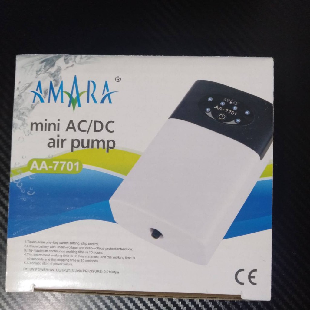 AIRPUMP PORTABLE / AIRATOR PORTABLE 1LUBANG / ACDC AMARA 7701 /  AC/DC AMARA 7701