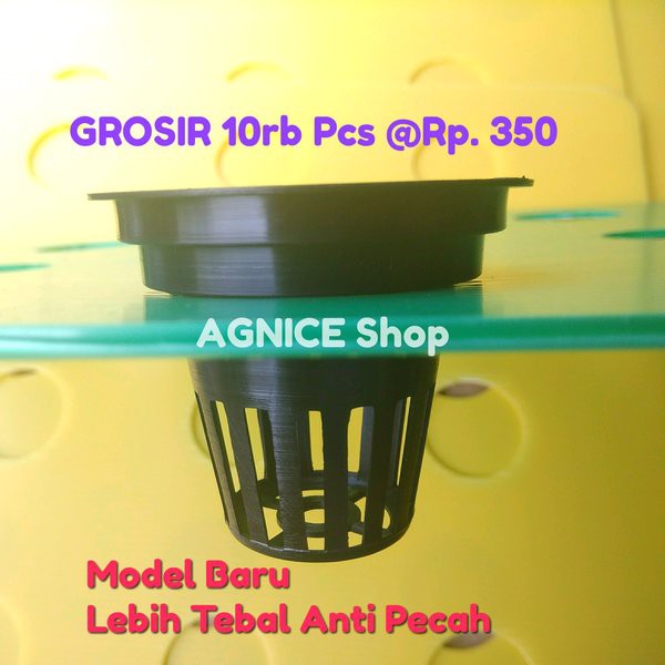 GROSIR 1000pcs Netpot Multi Diameter 4.5 cm sd 6 cm Net Pot NFT Hidroponik Aquaponik Hydroponik