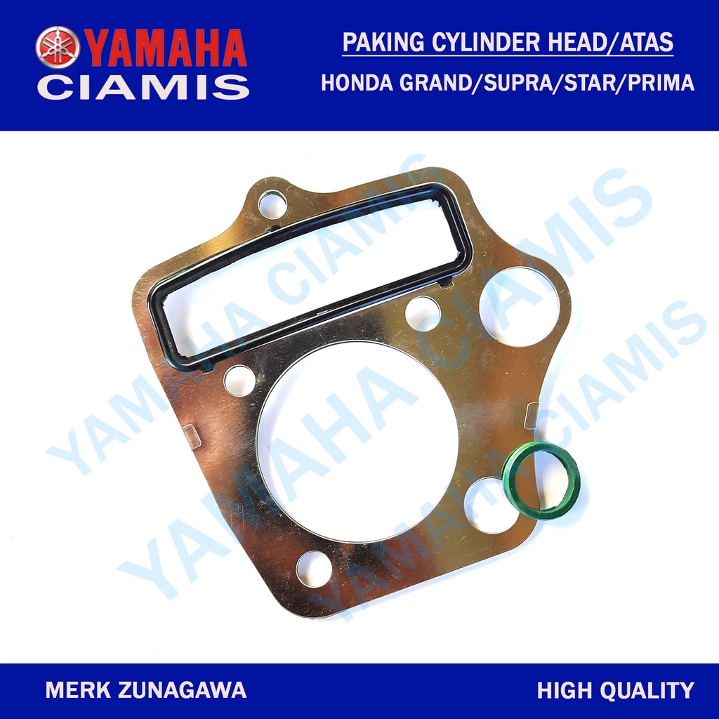 Paking Gasket Head Silinder Blok Atas Honda Grand Supra Star Prima Stainless 3 lapis