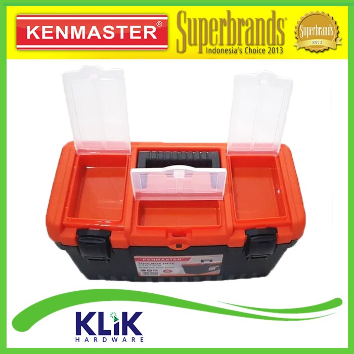 Kenmaster Tool Box PVC H 415 - Kotak Perkakas 41 x 22 x 25 cm H415