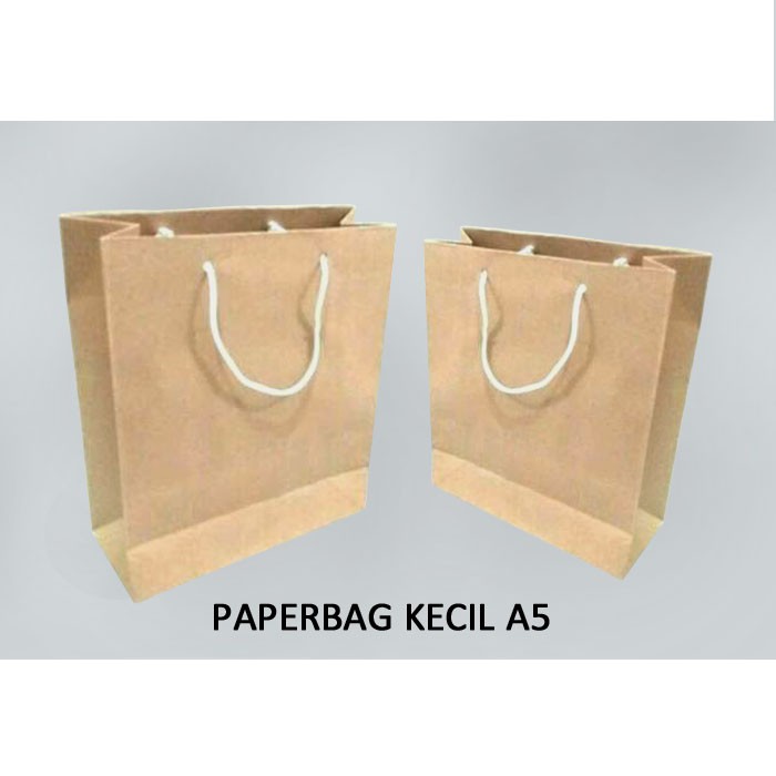 

Paper Bag Kecil Coklat Polos A6 / Paper Bag Kado Souvenir Wedding Packing Olshop / Paperbag Murah