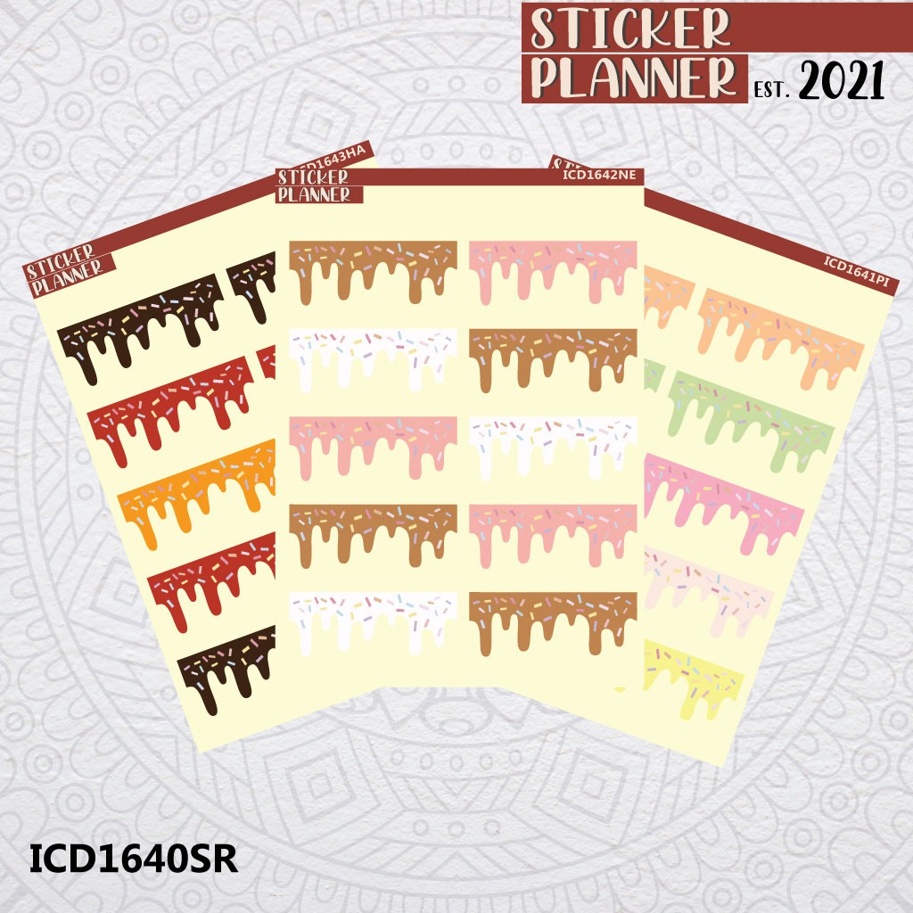 

Ice Cream Drip Drop Sprinkle Sticker Planner | Sticker Set, Bujo, Scrapbook, Jurnal, Aesthetic, Deco, Cute