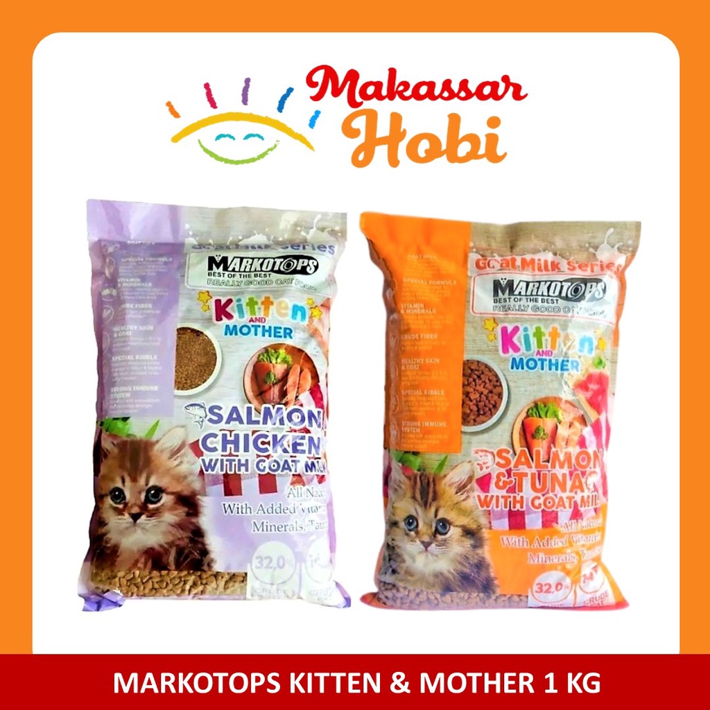 Markotop Kitten and Mother Repack 1kg 1 Kg Makanan Kucing Markotops