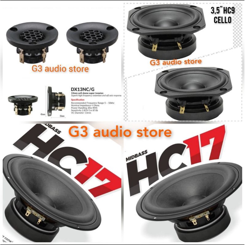 Speaker 3Way Cello Full Aktif/Signature Series