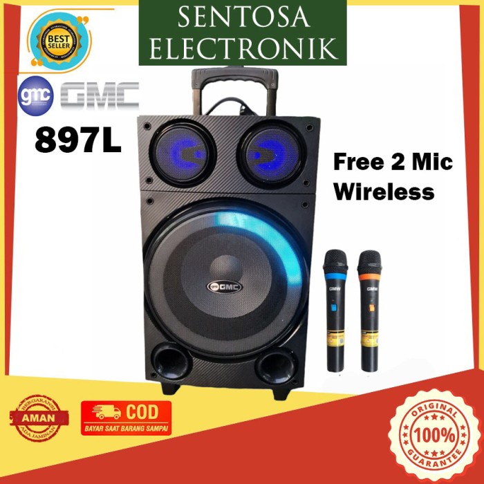 [Audio] Gmc 897L Speaker Portabel/Ampli Meeting Bluetooth 10 Inch - Sound System - Sound Master