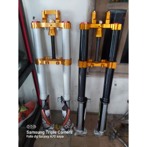 USD REALJUMP UPSIDE DOWN SHOCK DEPAN SET TRAIL GRASSTRACK TRABAS GTX SUPERMOTO NINJA DLL