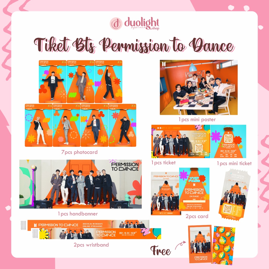 (MURAH) BTS TIKET PERMISSION TO DANCE| MUSTER 2021| BTS SOWOOZOO| BTS TIKET KONSER ONLINE | TICKET R