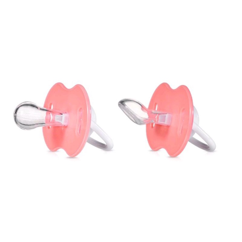 LYSASHOP - Kompeng Bayi Dot Empeng Gepeng Datar Bulat Set Kotak Baby Pacifier Soother Food Grade-5
