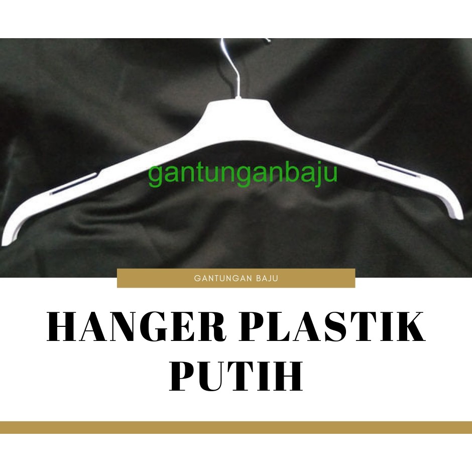Hanger Baju  Putih Bahan Plastik  Keren Shopee Indonesia