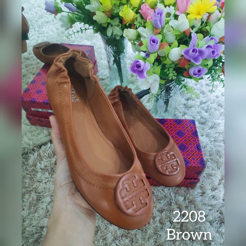 SANDAL WANITA TORy Burch  FLAT IMPORT / MURAH BAHAN KODE 2208