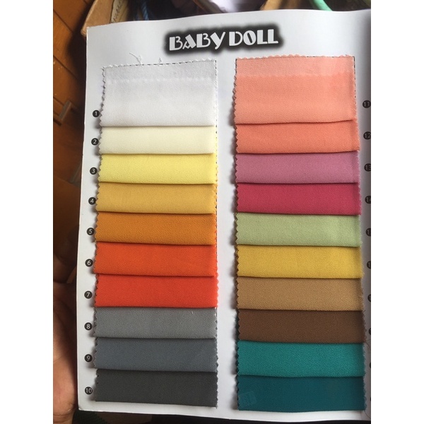 Kain Ceruti BabyDoll - Delux Babydoll Premium - Kain Kerudung - Kain Untuk Gamis Ceruti Babydoll