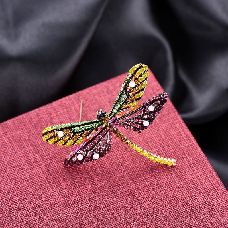 Siy Bros Pin Bentuk Capung Warna Warni Untuk Aksesoris Fashion Wanita