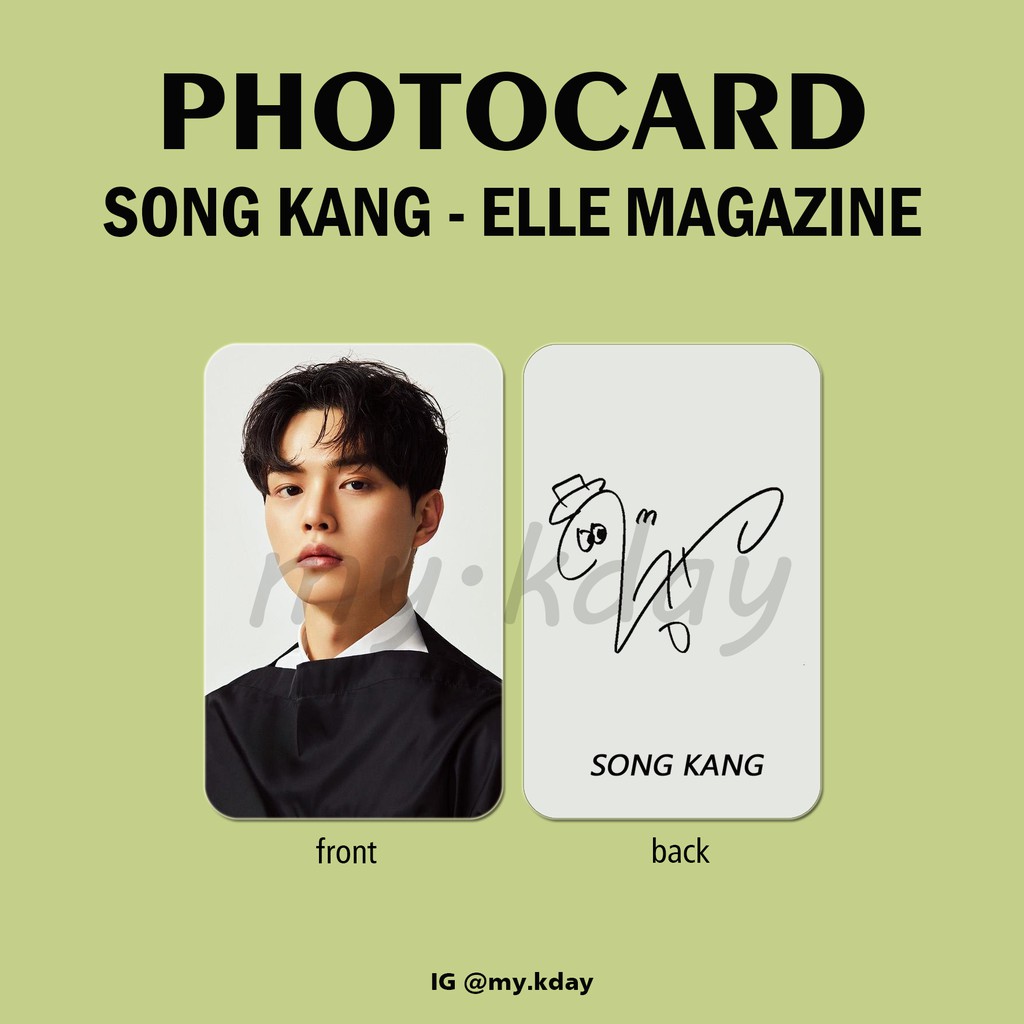 PCA-0027, Unofficial Photocard Song Kang Elle Magazine 2 sisi