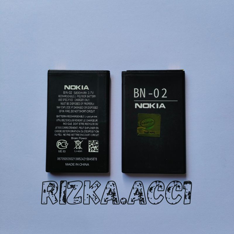 Baterai Batre Battery Nokia XL BN02 BN-02 Original Battery Batrai Hp