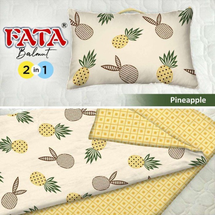 Selimut Dewasa Balmut / Bantal Selimut Fata Motif Pineapple 150x220 cm - BALMUT(I7S6) Selimut Dewasa