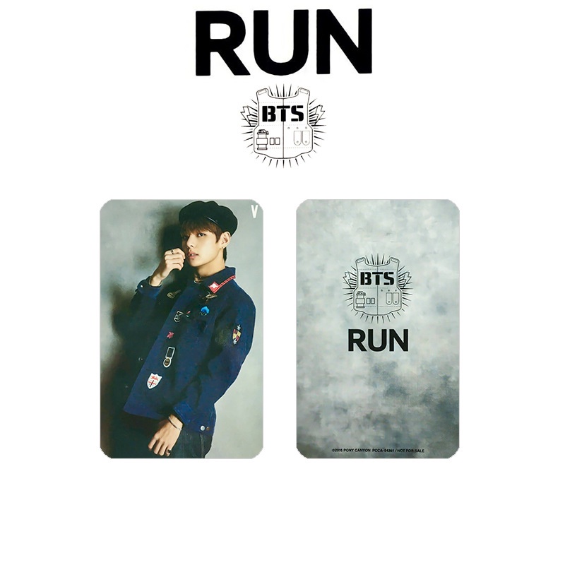 Kartu Lomo Foto BTS Bangtan Boys RUN SUGA JiMin V RM Jin J-Hope Jung Kook