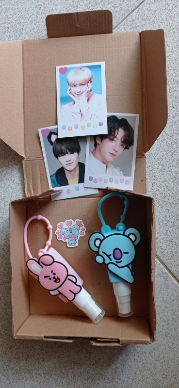 Botol Gantungan Semprot Hand Sanitizer Bt21 (bottle Spray)