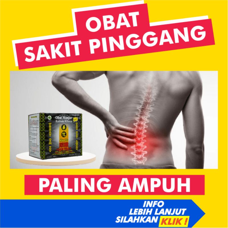 Jual Obat Sakit Pinggang Ampuh Saraf Kejepit Encok Belakang Pegal Linu ...