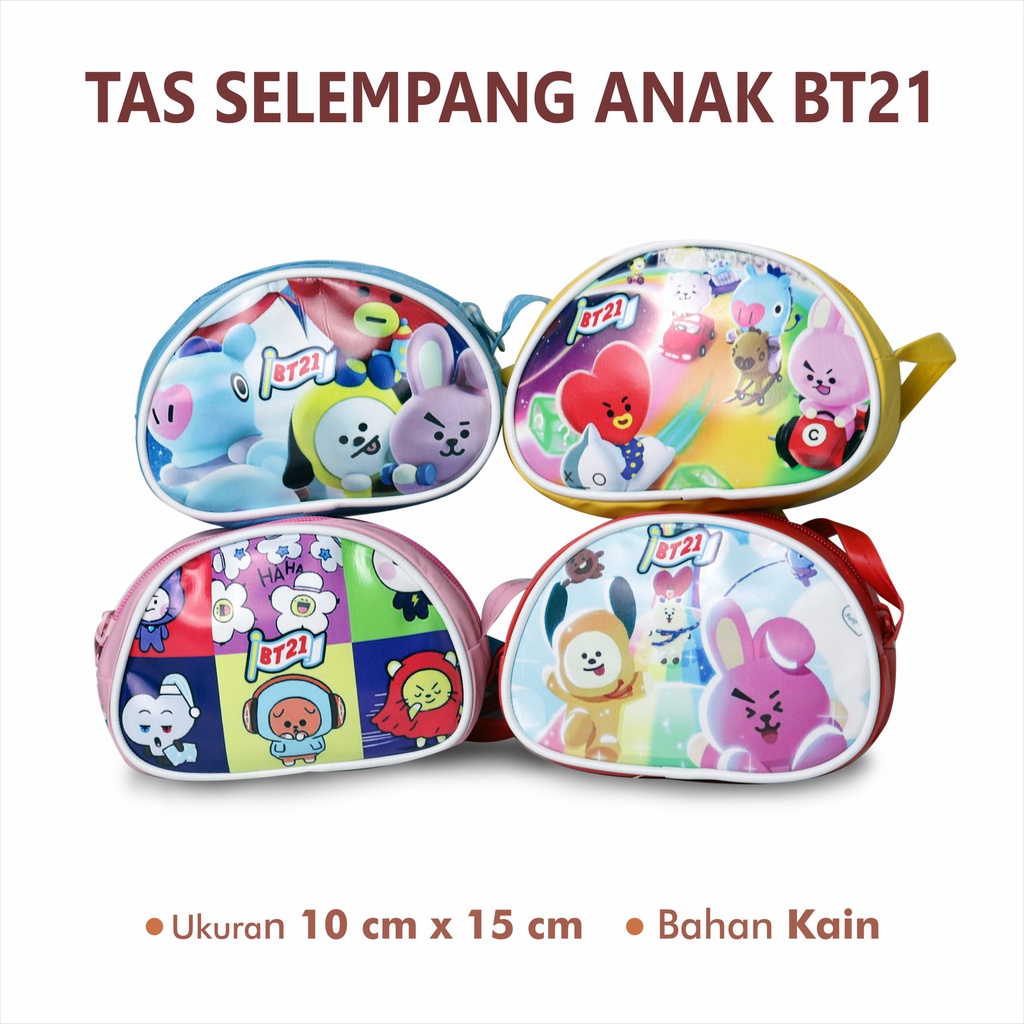 Tas Selempang Anak Anak Mini Edisi BT 21 Kpop Slingbag Kecil Korean Edition