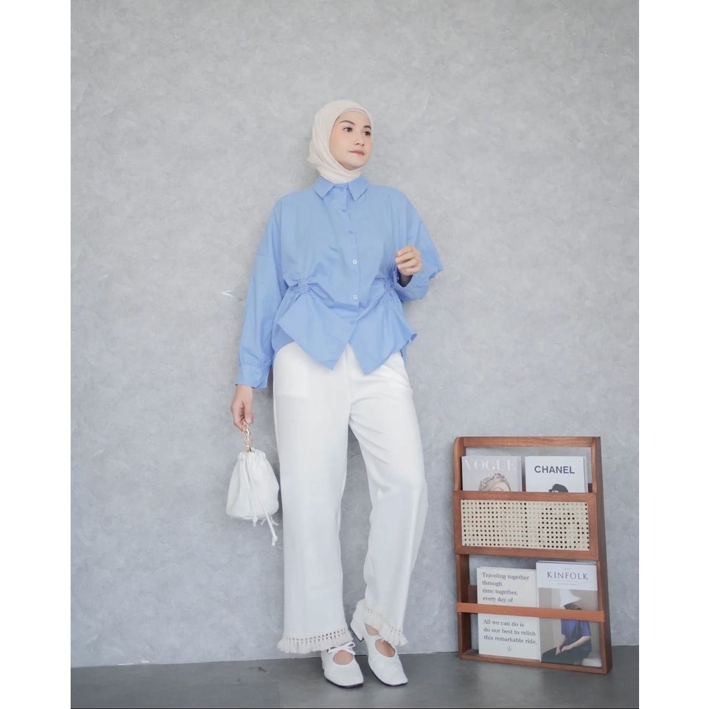 KIENA TOP BLOUSE // RYCIE KEMEJA FULL KANCING KERUT