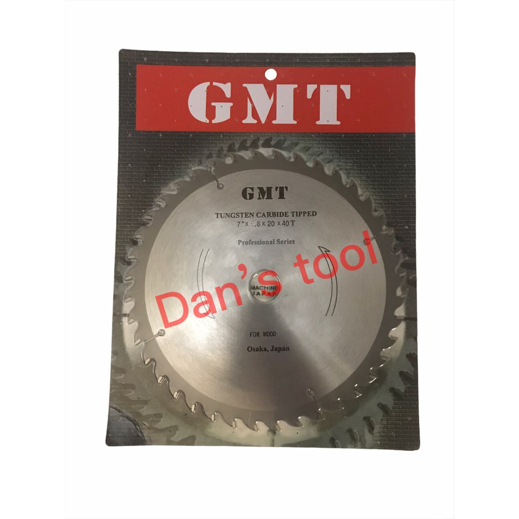 Mata Circular GMT 7 inch x 40 T / Circular Saw Blade/ Mata Potong Kayu