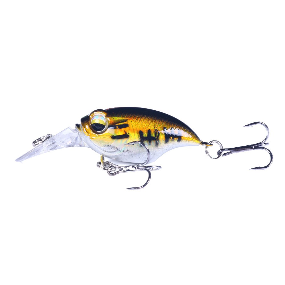 HENGJIA 1PCS New Big Eyes Crankbait Minnow Umpan Pancing 6cm/6.2g Mini Floating Fishing Lure Ikan Bass Bait Swimbait Wobbler