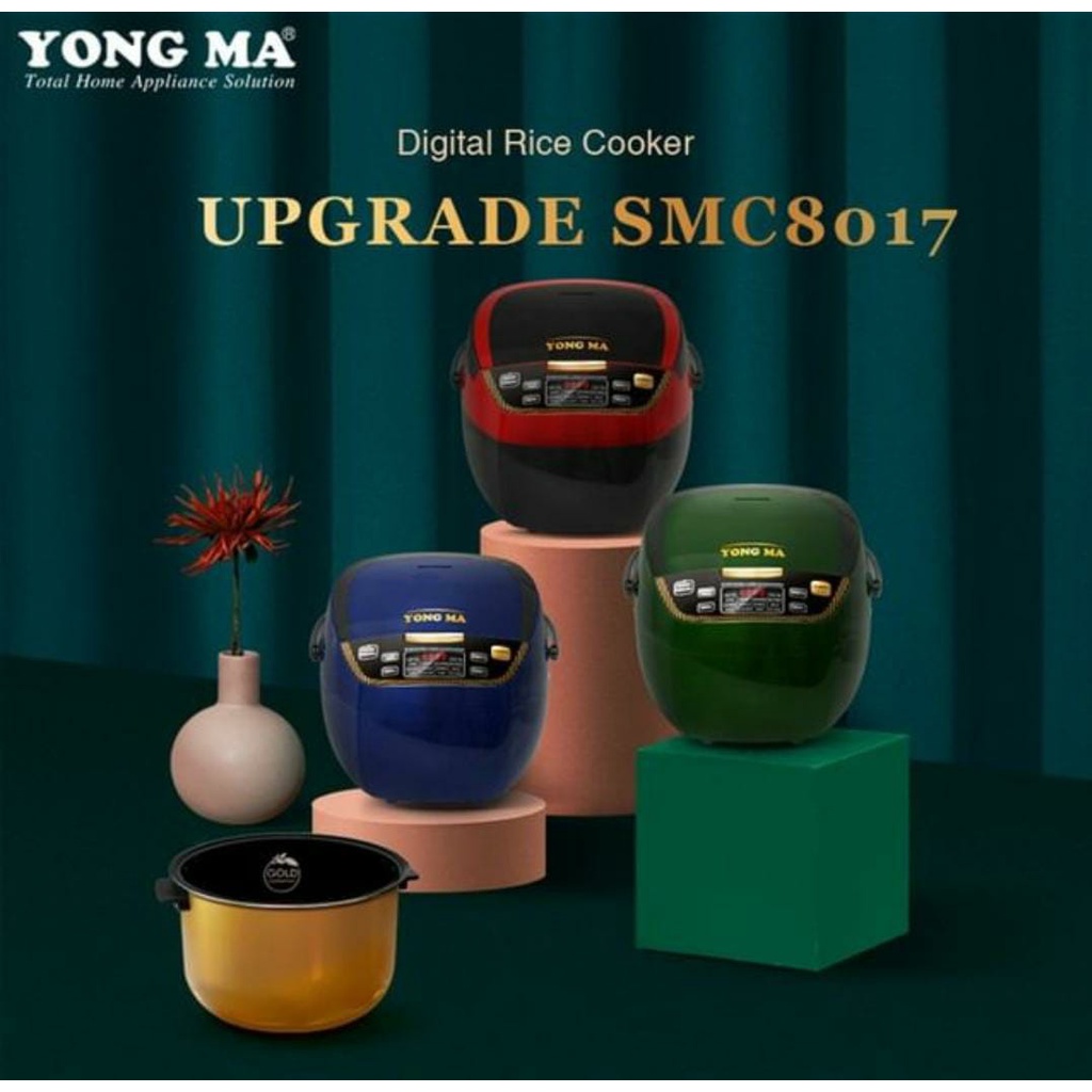 Rice Cooker Magic Com Digital Yong Ma YongMa 2 Liter SMC 8017 / SMC 8017 N /SMC8017 Upgrade Series