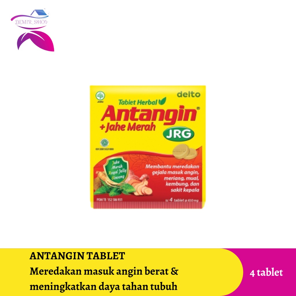 Antangin JRG Tablet + Jahe Merah Strip 4 Tablet