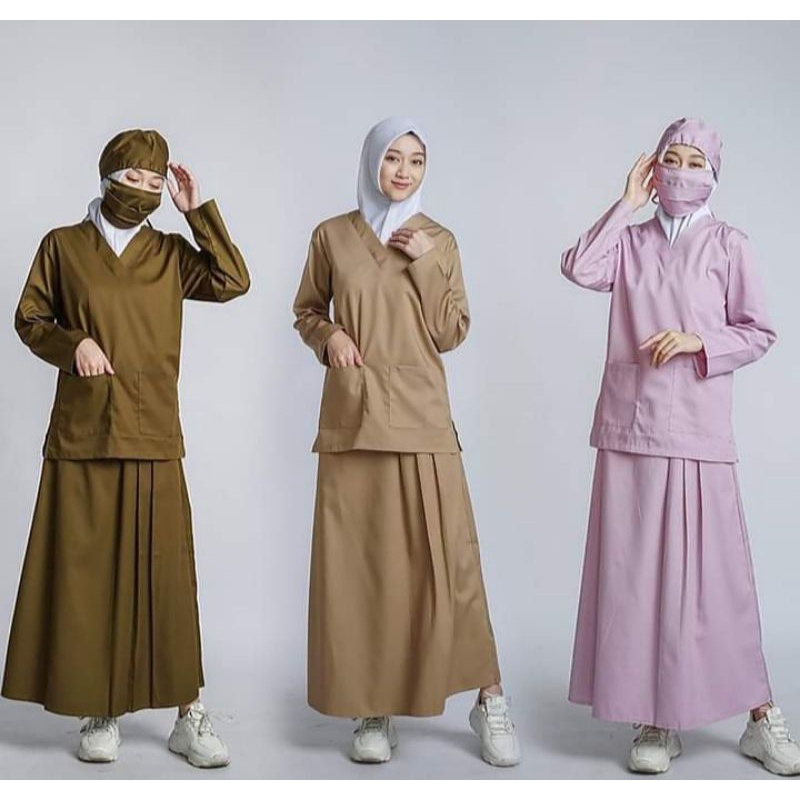 TOYOBO/Baju jaga set ROK/BAJU MEDIS/BAJU PERAWAT