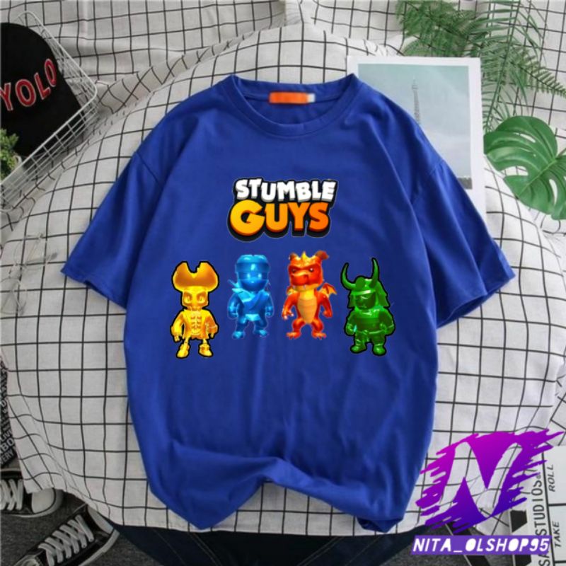 baju stumble guys kaos stumble guys baju kaos anak stumbel epic populer