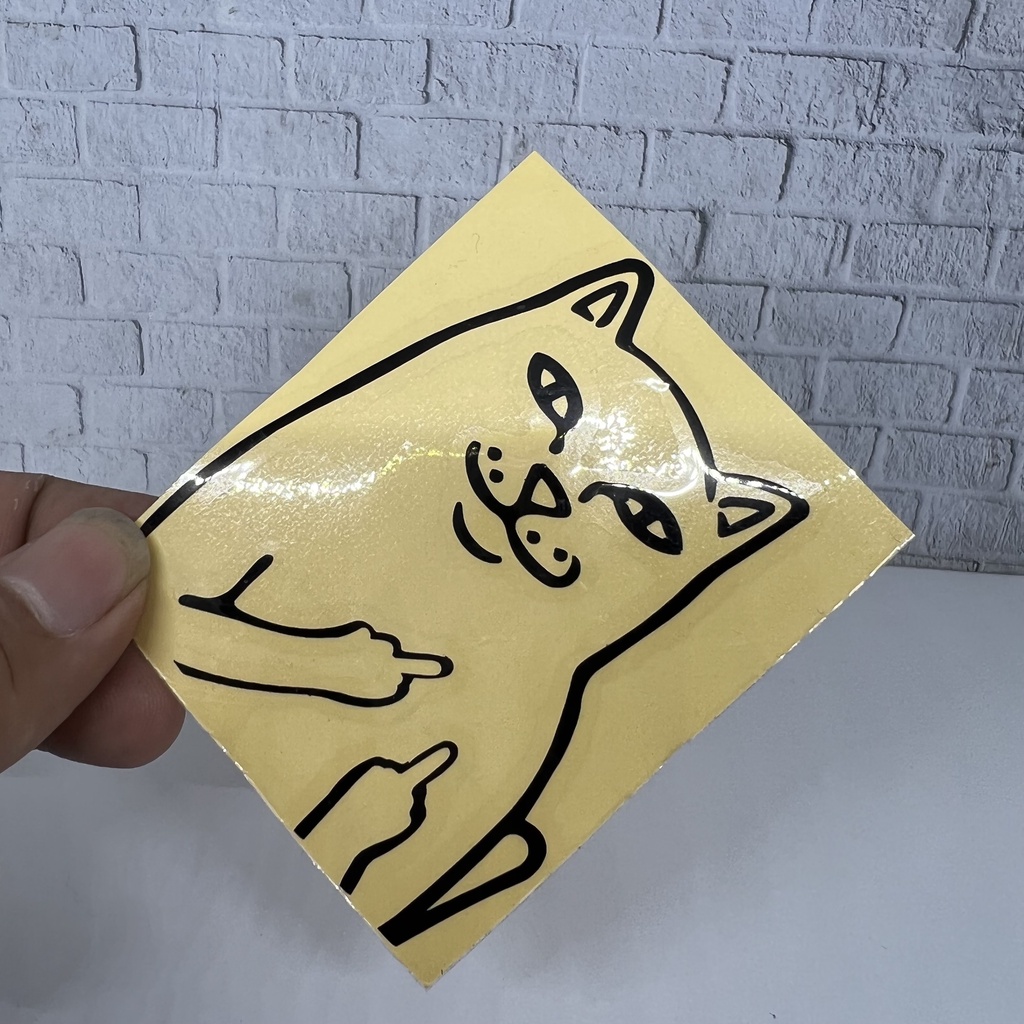 STIKER RIPNDIP LUCU STICKER RIP AND DIP KUCING