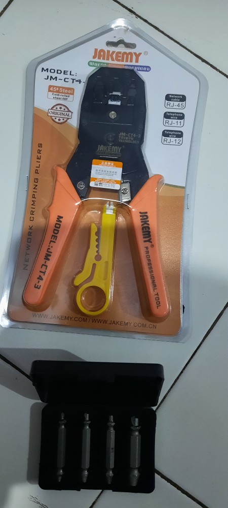 Jakemy Crimper Plier Tang Lan Network Cable Rj45 / Rj-11- Jm-ct4-3