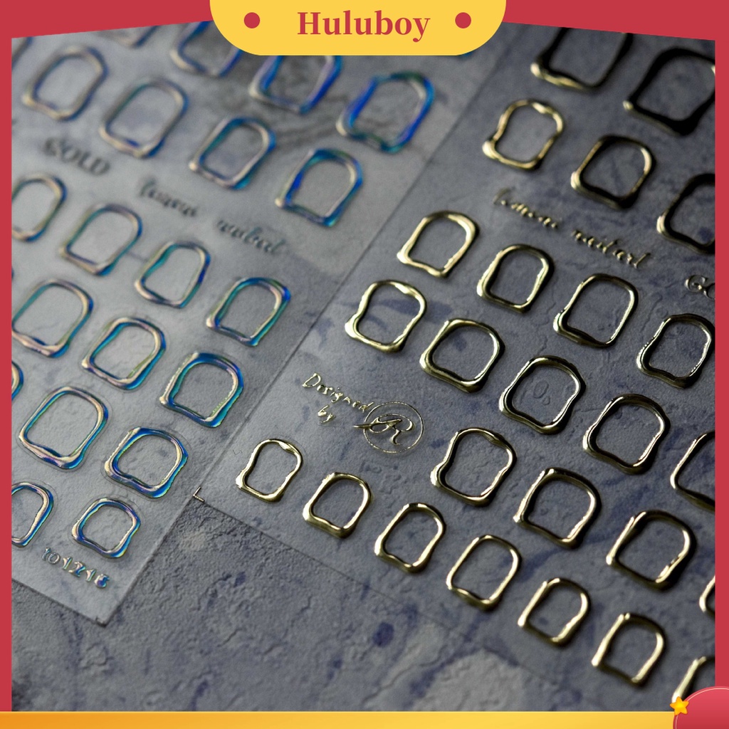 Huluboy Huluboy♡ Stiker Kuku Bahan Kertas Tahan Air Untuk Dekorasi Nail Art