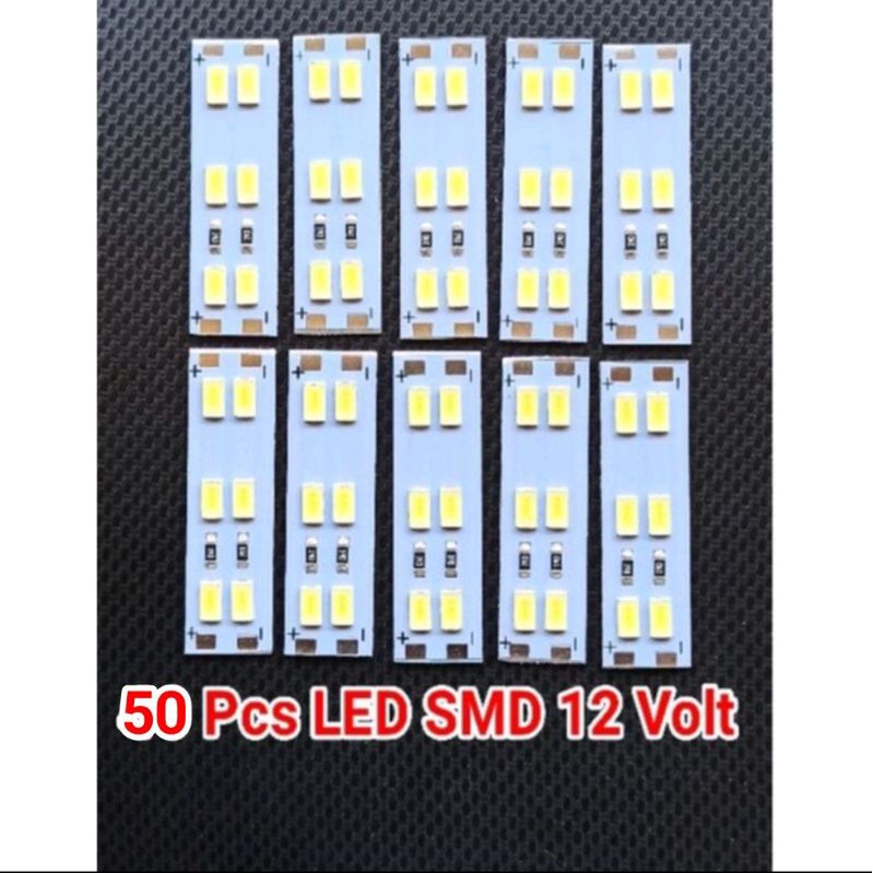 50 Pcs LED SMD 5730 PCB Aluminium Lampu Emergency Heatsink 12 volt