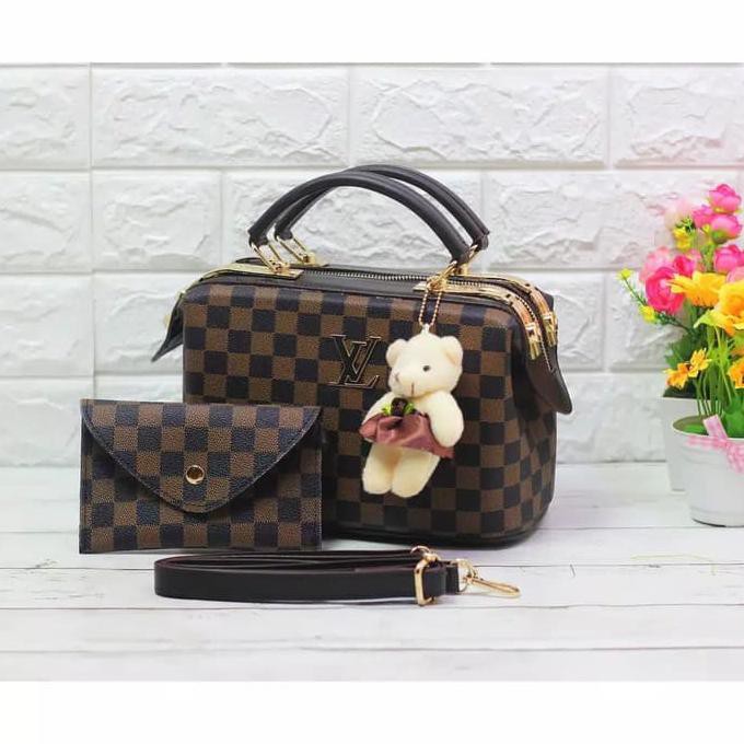 TAS LV DOCTOR DIAMOND 2 IN 1 FREE BONEKA /TAS DOCTOR LV - Mono BARANG BAGUS