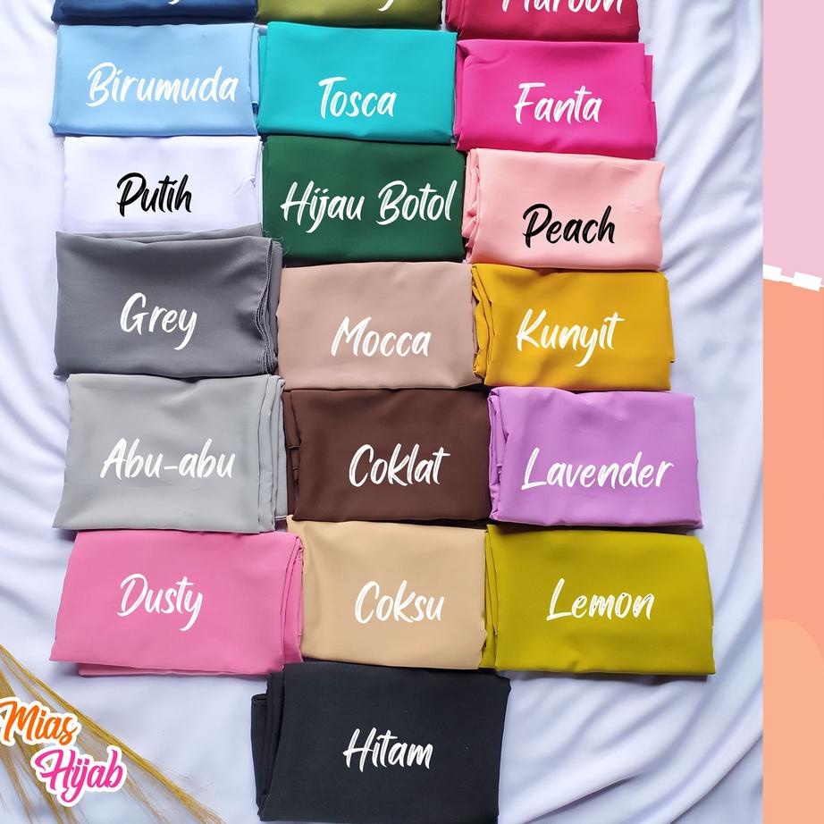 90Q Kerudung Pashmina Wolfis Jumbo Panjang 200x75 cm dan 180x75cm Jilbab Pasmina Sabyan Pashmina Mal