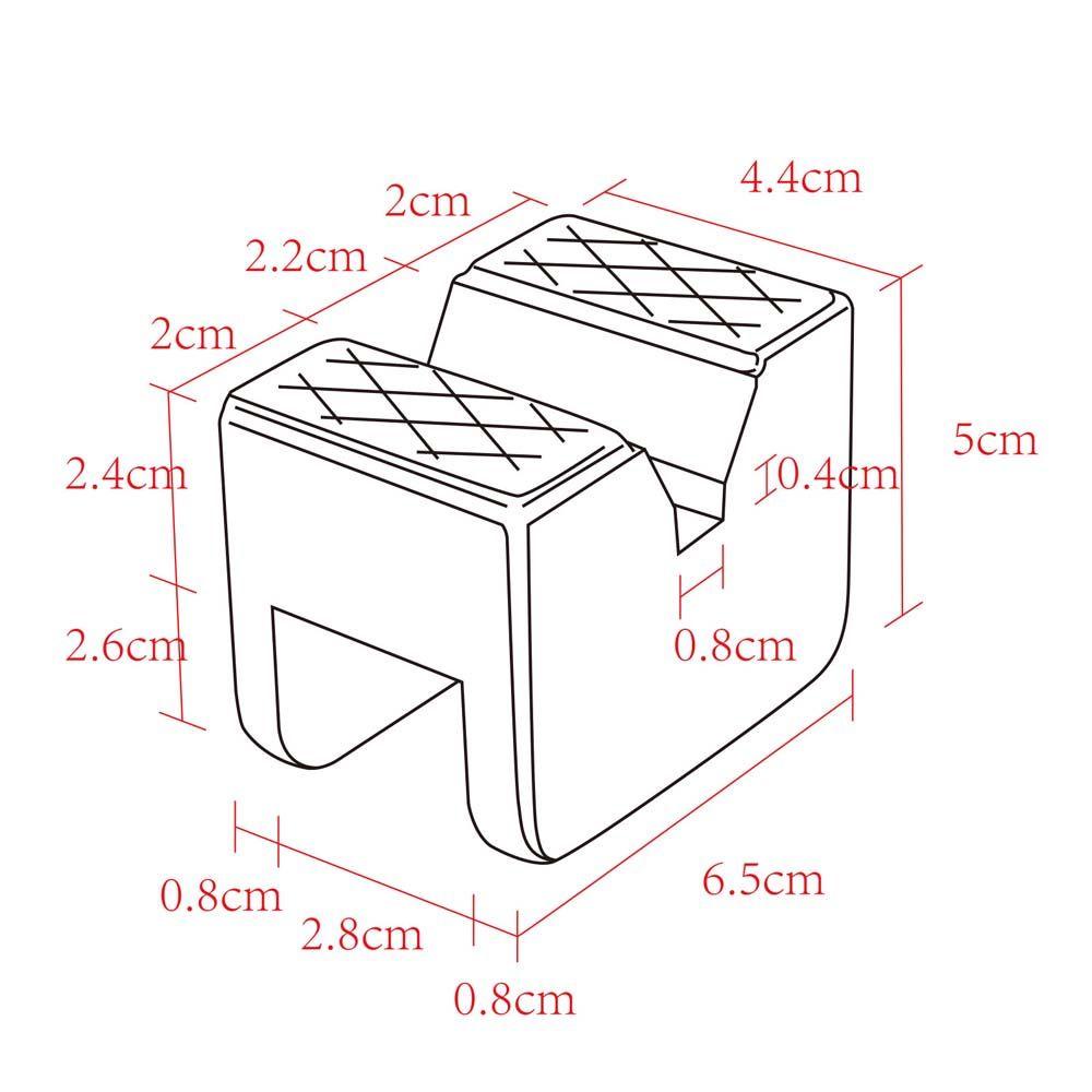 Lanfy Bantalan Karet Universal Frame Rail Pinch Stand Mat Jack Stand