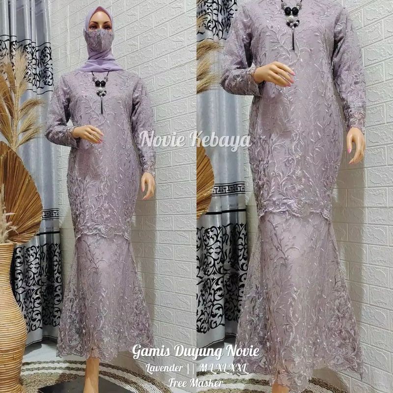 gamis duyung novie/ gamis duyung modern/ gamis pesta/ gamis kebaya/ kebaya modern/ kebaya cantik