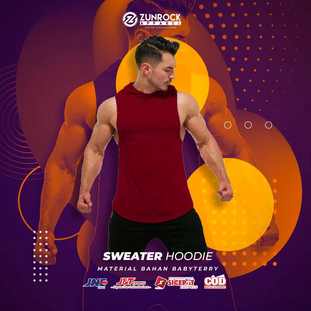 BISA COD SATUAN DAN GROSIR KAOS HOODIE SWEATER HOODIE LEKMONG TANPA LENGAN PRIA WANITA BAHAN BABY TERRY PREMIUM ROMPI HOODIE TERBARU VEST HOODIE PRIA WANITA ROMPI HOODIE PRIA OLAHRAGA SLIM FIT ROMPI SEPEDA GOWES GYM KAOS BUNTUNG OLAGRAGA SANTAI SINGLET