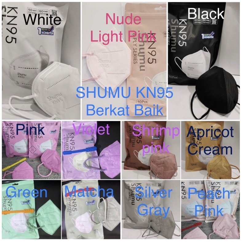 Masker KN95 SHUMU 6 ply isi 10 pcs Kemenkes