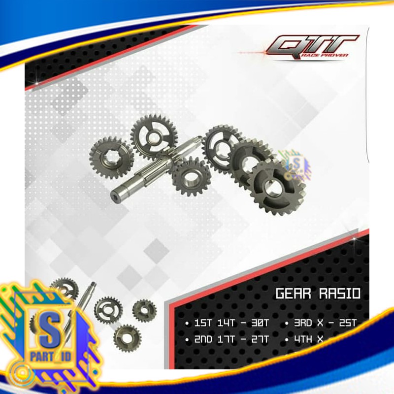 Gear Rasio RX King Kompetisi Uk. 14/30 QTT Thailand (Type A) Murah Meriah