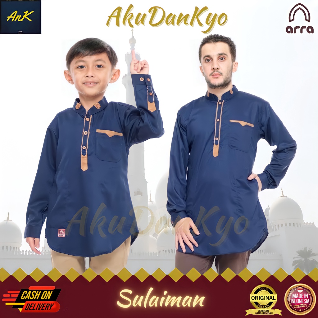 Baju Koko Kurta Pakistan Lengan Panjang Arra Sulaiman Kokoh Muslim Baju Koko Couple