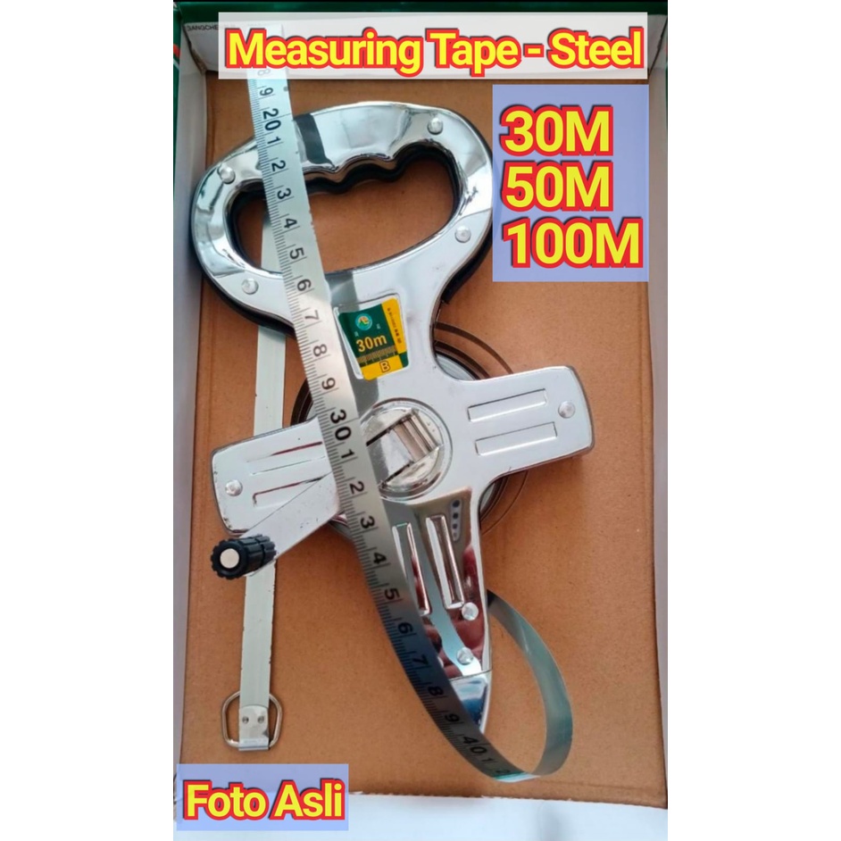 30M / 50M / 100M - Measuring Tape Steel / METERAN TANCAP TANAH